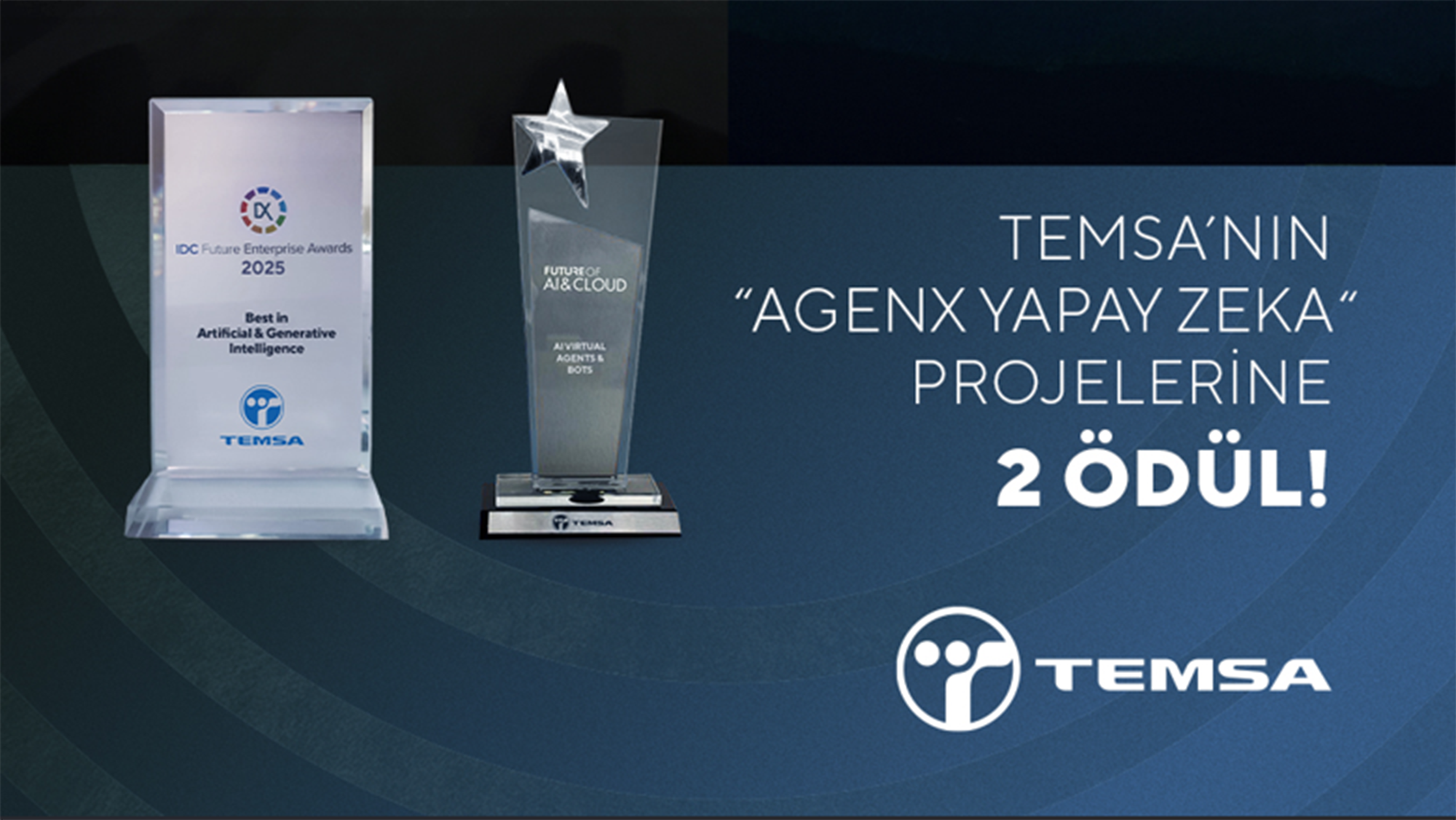 İş süreçlerini teknolojiyle dönüştüren TEMSA, AgenX yapay zekâ projeleriyle 2 ödül kazandı