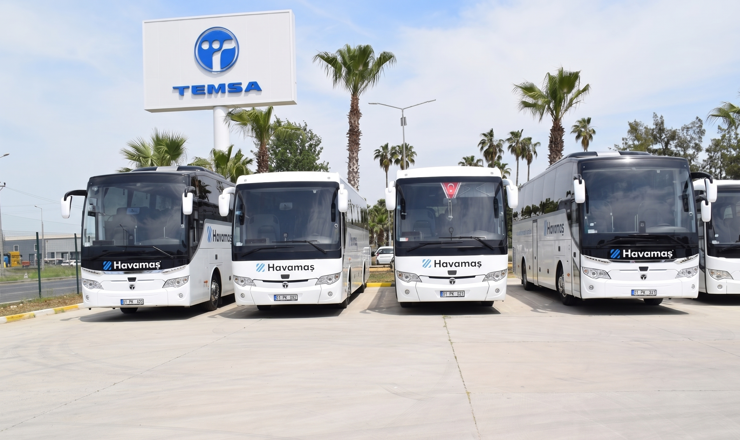 Çukurova’da havalimanı ulaşımı TEMSA ile güçleniyor TEMSA’dan Havamaş’a 8 yeni otobüs teslimatı